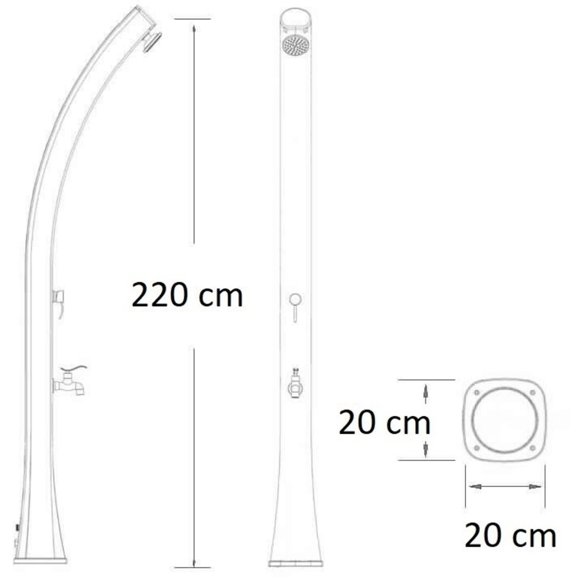 Colonna doccia solare